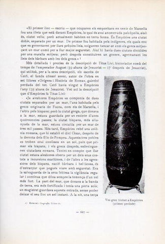 LAMINA V34748: Vas grec trobat a Empuries
