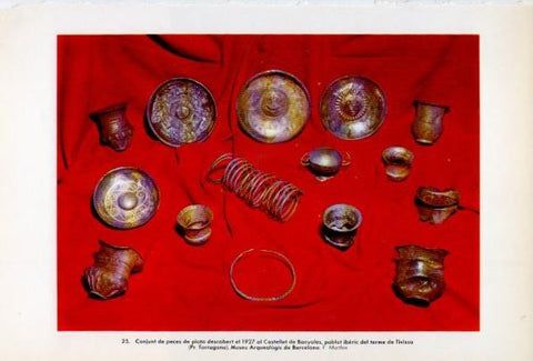 LAMINA V34750: Conjunt de peces de plata descobert al Castellet de Banyoles 