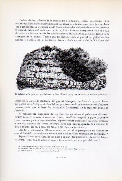 LAMINA V34701: Talaiot a Son Morell, Mallorca