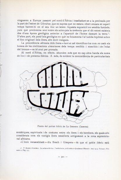 LAMINA V34709: Planta poblat iberic de la Gessera, Caseres