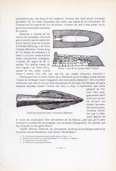 LAMINA V34714: Punta de llança d'Andrata i naveta d'Els Tudons