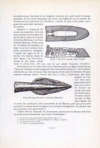 LAMINA V34714: Punta de llança d'Andrata i naveta d'Els Tudons