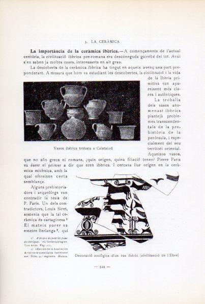 LAMINA V34715: Vasos iberics de Calataiud i decoracio zoologica vas iberic