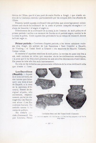 LAMINA V34717: Ceramica del Tossal Redo, Calaceit