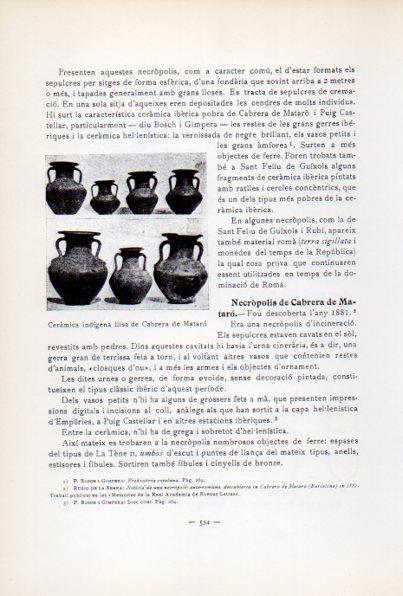 LAMINA V34719: Ceramica indigena de Cabrera de Mataro