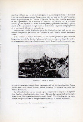 LAMINA V34720: Olerdola, Vessant de migdia