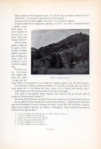 LAMINA V34556: Poble i castell d'Orcau