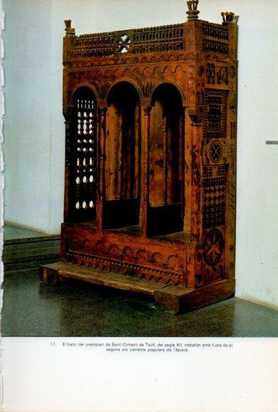 LAMINA V34560: Banc del prebisteri de Sant Climent de Taull