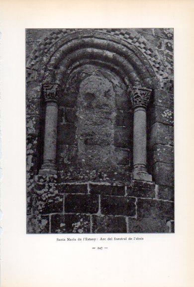 LAMINA V34568: Santa Maria de l'Estany, arc del finestral de l'absis