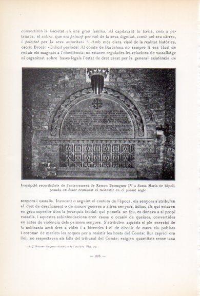 LAMINA V34573: Recordatoria enterrament de Ramon Berenguer IV, Santa Maria de Ripoll