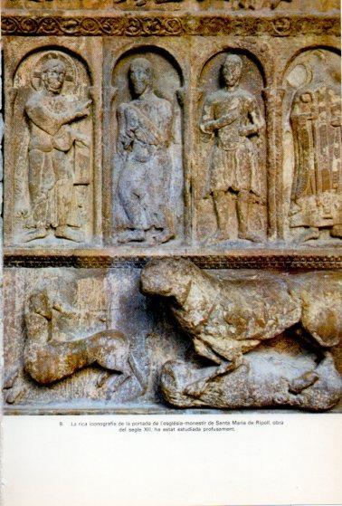 LAMINA V34550: Portada de l'esglesia monestir de Santa Maria de Ripoll