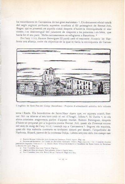 LAMINA V34521: Esglesia de Sant Pau del Camp Barcelona, projecte