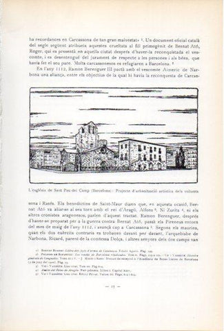 LAMINA V34521: Esglesia de Sant Pau del Camp Barcelona, projecte