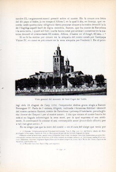 LAMINA V34544: Vista general Monestir de Sant Cugat del Valles