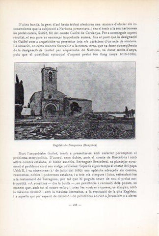 LAMINA V34579: Esglesia de Porqueres, Banyoles