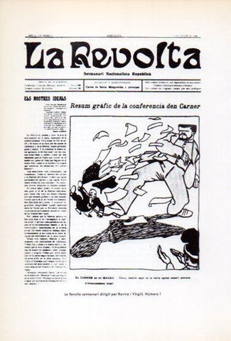 LAMINA V34617: Porta La Revolta setmanari dirigit per Rovira i Virgili numero 1