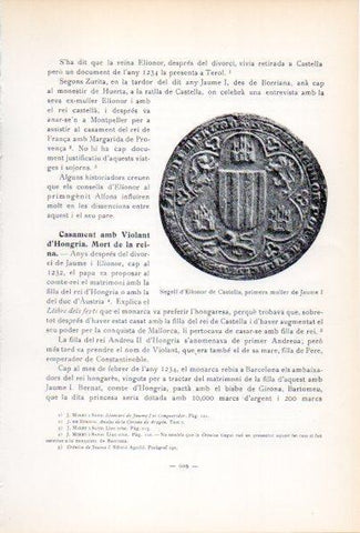 LAMINA V34621: Segell d'Elionor de Castella