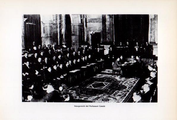 LAMINA V34622: Inaguracio del Parlament Catala fotografia