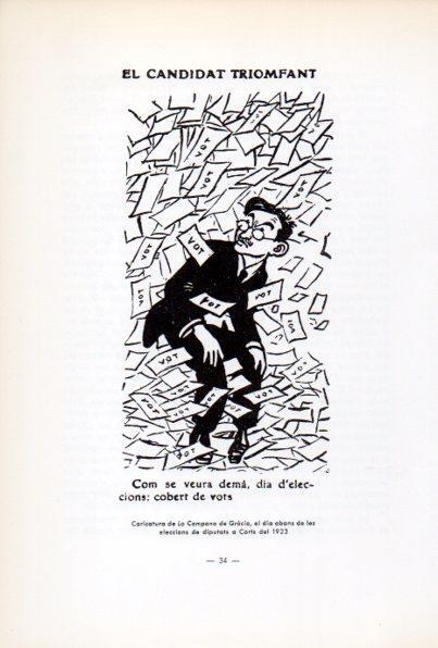 LAMINA V34628: Caricatura de Rovira i Virgili  a La Campana de Gracia 1923