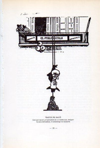 LAMINA V34630: Caricatura Trastos pel balco