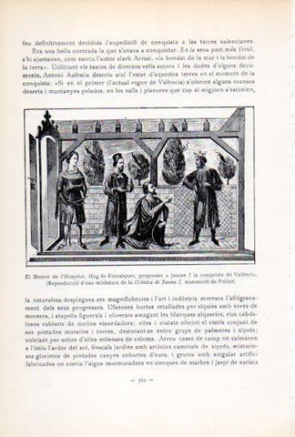 LAMINA V34609: El Mestre de l'Hospital i Jaume I, Cronica de Jaume I