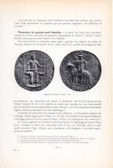 LAMINA V34607: Segell de Jaume I any 1241