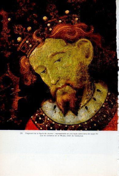 LAMINA V34599: Jaume I fragment d'una taula valenciana del segle XV
