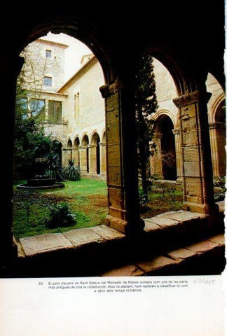 LAMINA V34605: Claustre de Sant Esteve del Monastir de Poblet