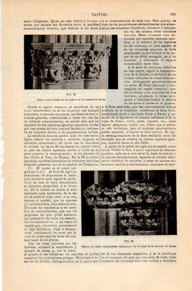 LAMINA V35135: Pilares de la Catedral de Reims