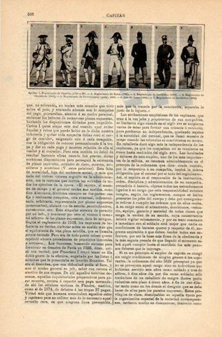 LAMINA V35140: Capitanes de Castilla, Soria, Cantabria y Cuba
