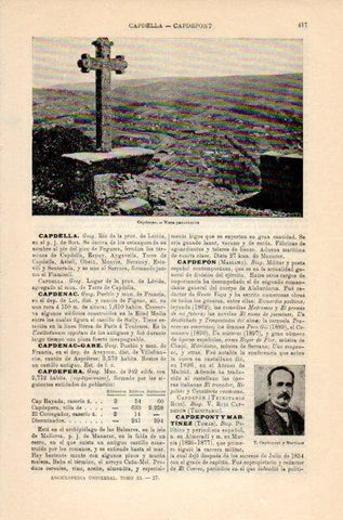 LAMINA V35111: Vista de Capdenac, Francia