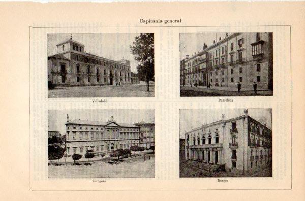LAMINA V35144: Capitania general de Valladolid Zaragona Barcelona y Burgos