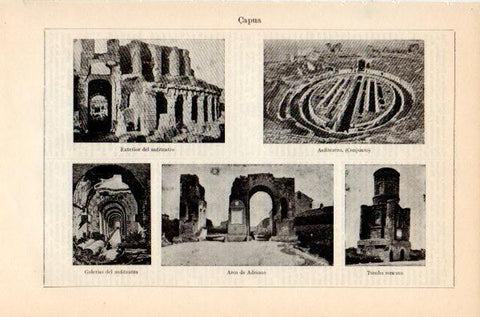 LAMINA V35173: Vistas de Capua, Italia