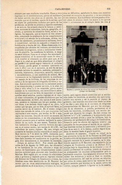 LAMINA V35167: Guardia de honor del cuerpo de Carabineros