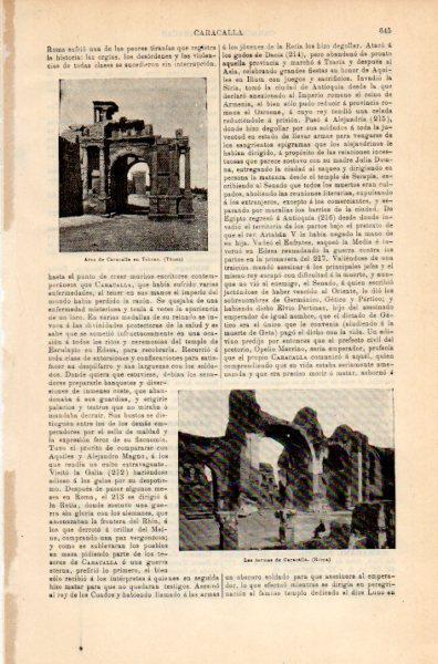 LAMINA V35166: Las termas de Caracalla en Roma