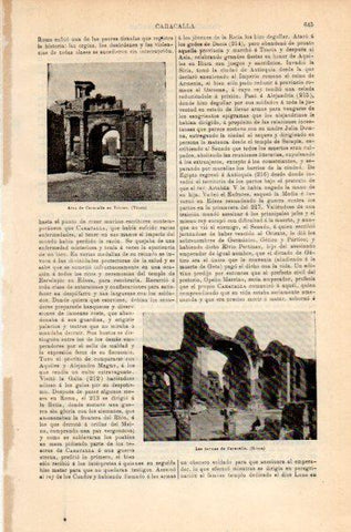 LAMINA V35166: Las termas de Caracalla en Roma
