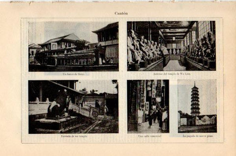 LAMINA V35146: Vistas de Canton, China