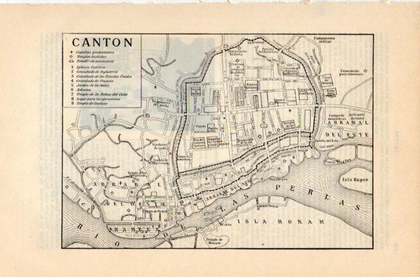 LAMINA V35147: Plano de Canton, China