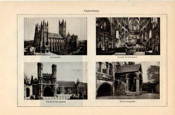 LAMINA V35148: Catedral de Canterbury vistas