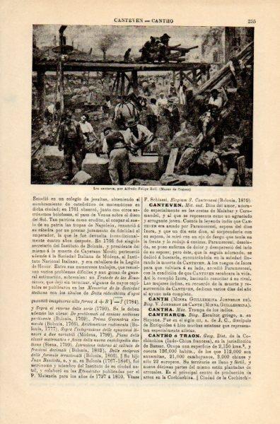 LAMINA V35109: Los canteros por Alfredo F. Roll