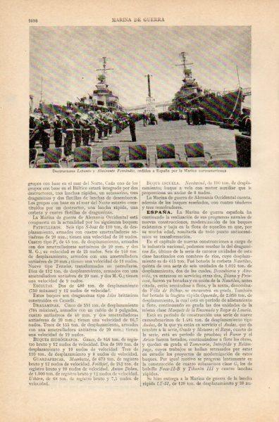 LAMINA V35042: Destructores Lepanto y Almirante Ferrandiz