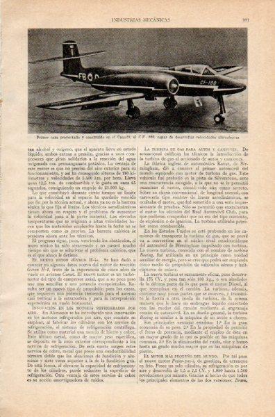 LAMINA V35045: Avion caza C F - 100
