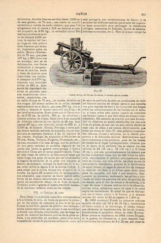 LAMINA V35104: Cañon Krupp de 7,5 cm