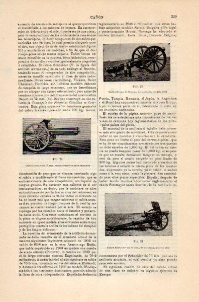 LAMINA V35105: Cañon Krupp Depor de 75 mm