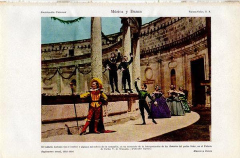 LAMINA V35088: Bailarin Antonio en Sonatas del padre Soler, Palacio Carlos V Granada
