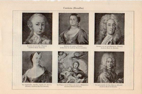 LAMINA V35278: Retratos por Rosalba Carriera