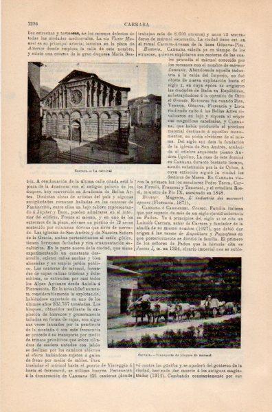 LAMINA V35273: Catedral de Carrara