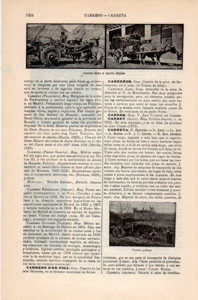 LAMINA V35271: Carreta China Filipina y gallega