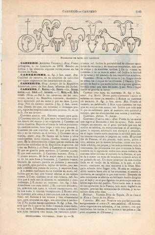 LAMINA V35255: Filigranas con carneros