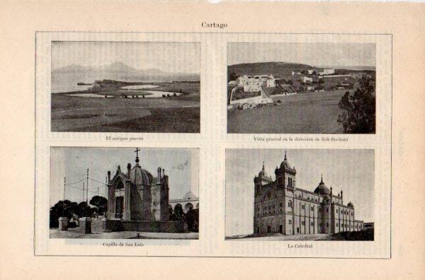 LAMINA V35282: Catedral y vistas en Cartago, Tunez